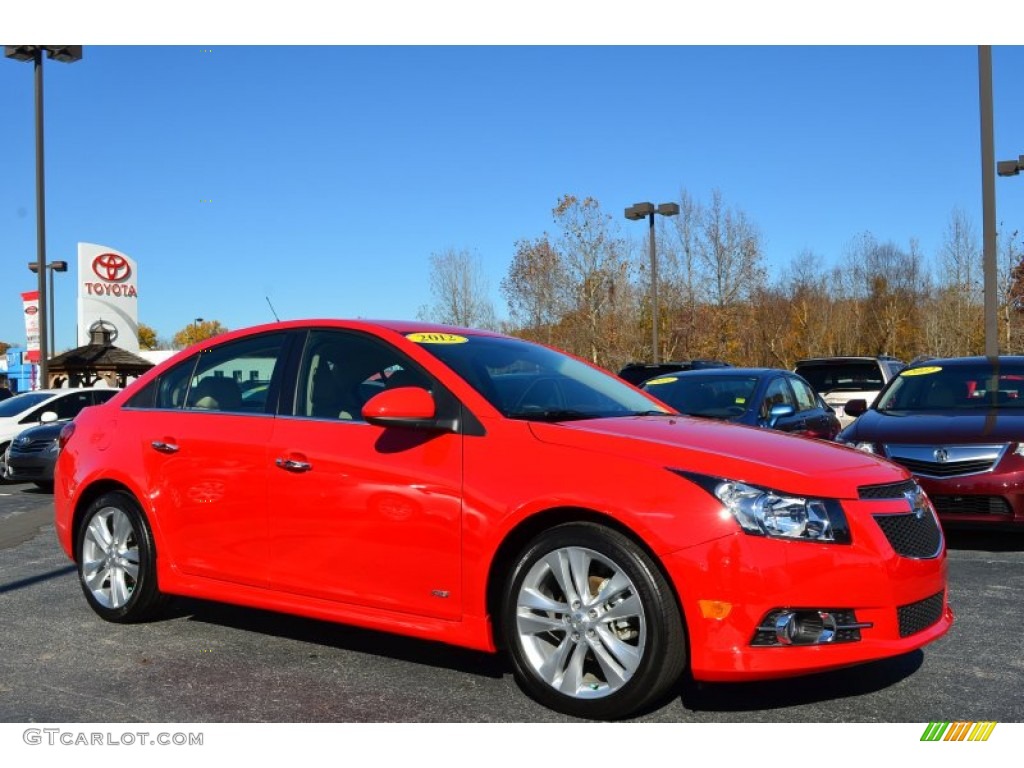 2012 Cruze LTZ/RS - Victory Red / Cocoa/Light Neutral photo #1
