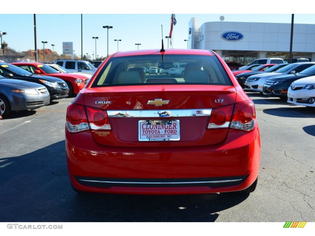 2012 Cruze LTZ/RS - Victory Red / Cocoa/Light Neutral photo #4