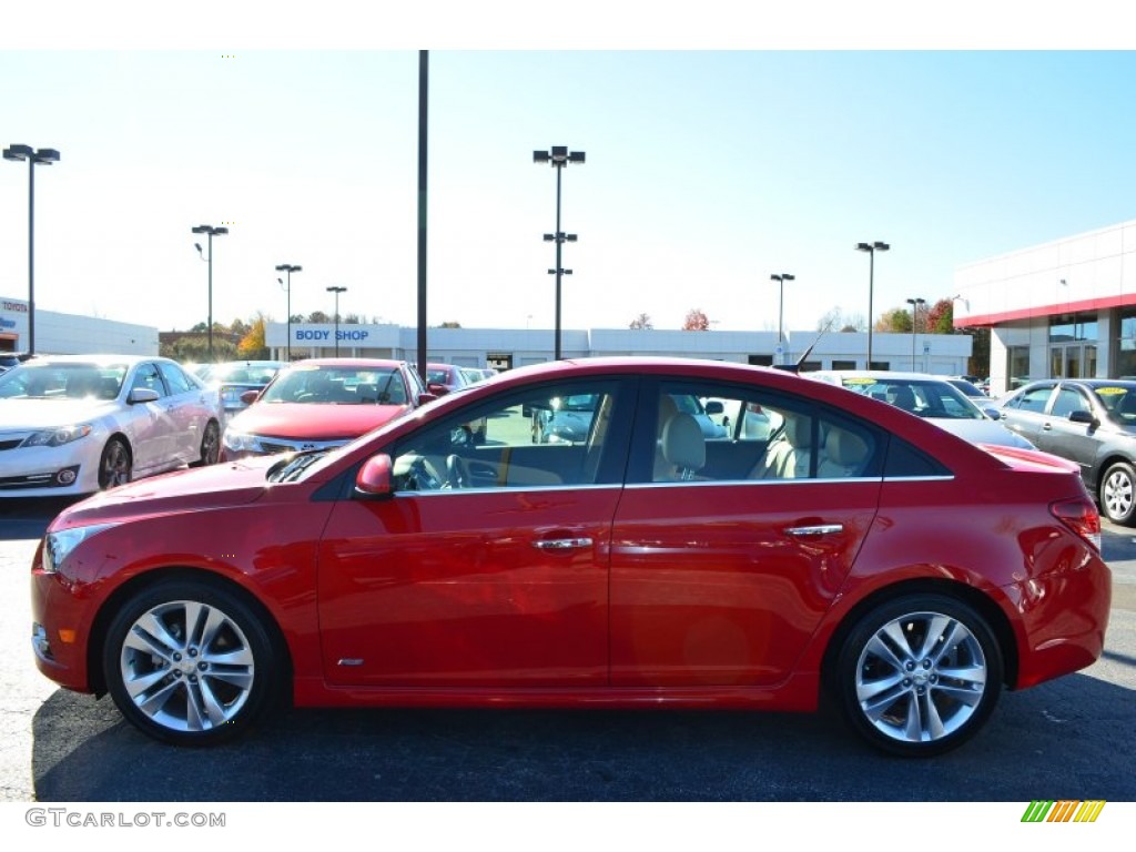 2012 Cruze LTZ/RS - Victory Red / Cocoa/Light Neutral photo #5