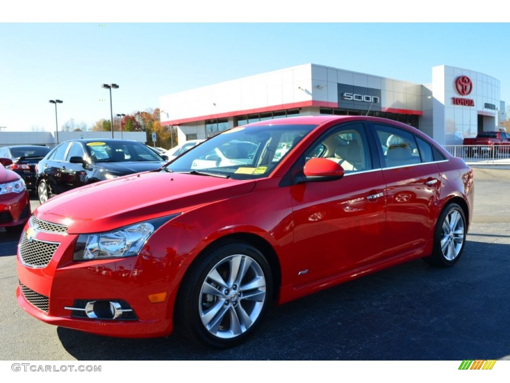 2012 Cruze LTZ/RS - Victory Red / Cocoa/Light Neutral photo #6