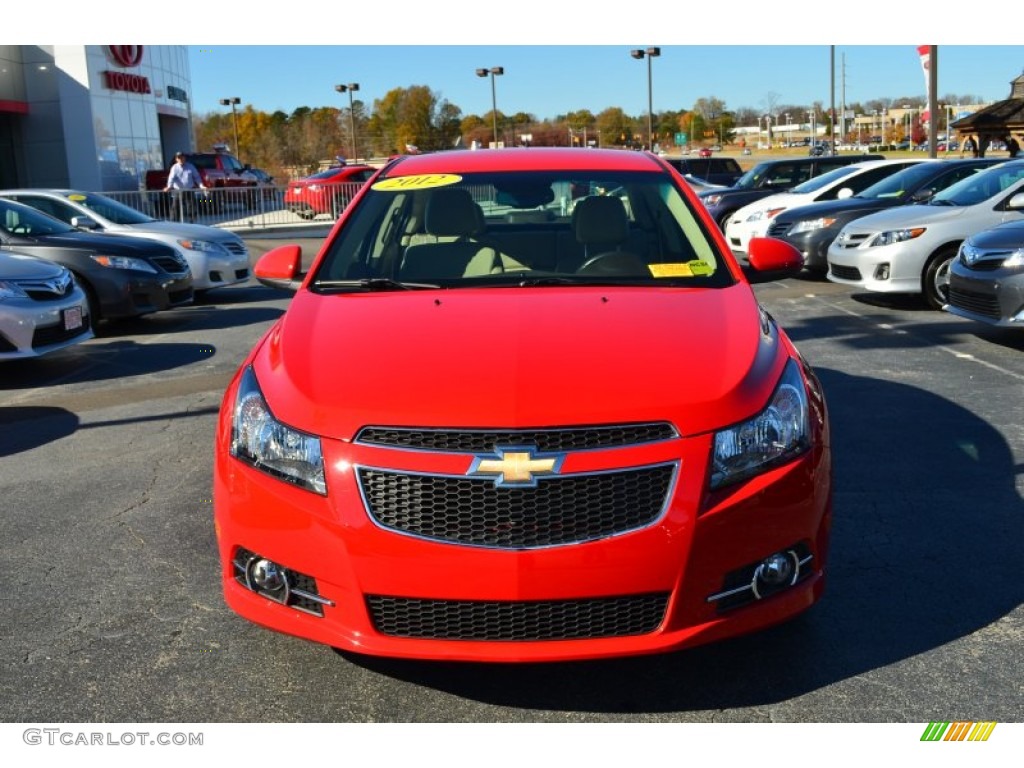 2012 Cruze LTZ/RS - Victory Red / Cocoa/Light Neutral photo #7