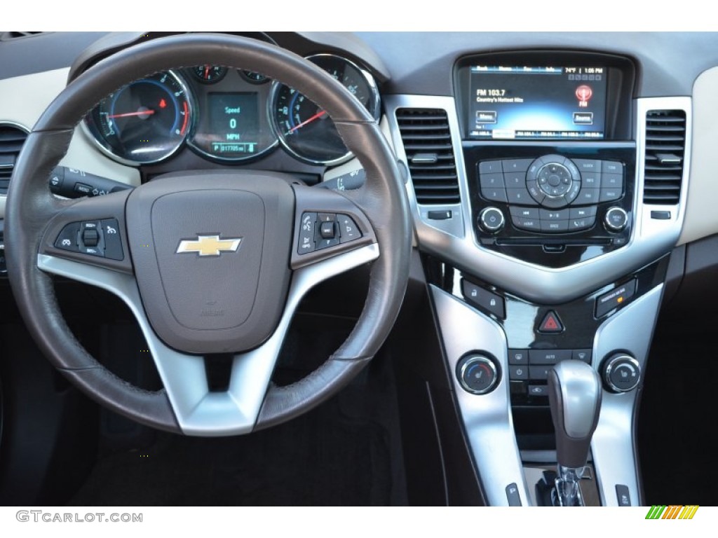 2012 Chevrolet Cruze LTZ/RS Cocoa/Light Neutral Dashboard Photo #88040570