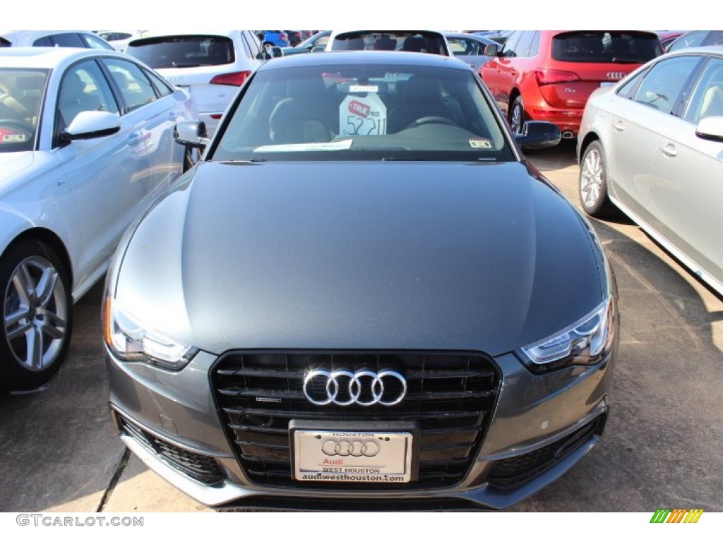 2014 A5 2.0T quattro Coupe - Daytona Gray Pearl Effect / Black photo #2