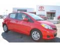 Absolutely Red 2014 Toyota Yaris L 3 Door