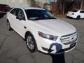 2013 White Platinum Tri-Coat Ford Taurus Limited  photo #2