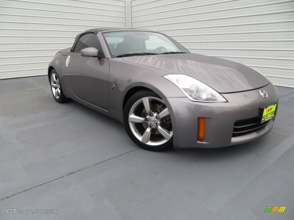2007 350Z Touring Roadster - Carbon Silver Metallic / Carbon photo #1