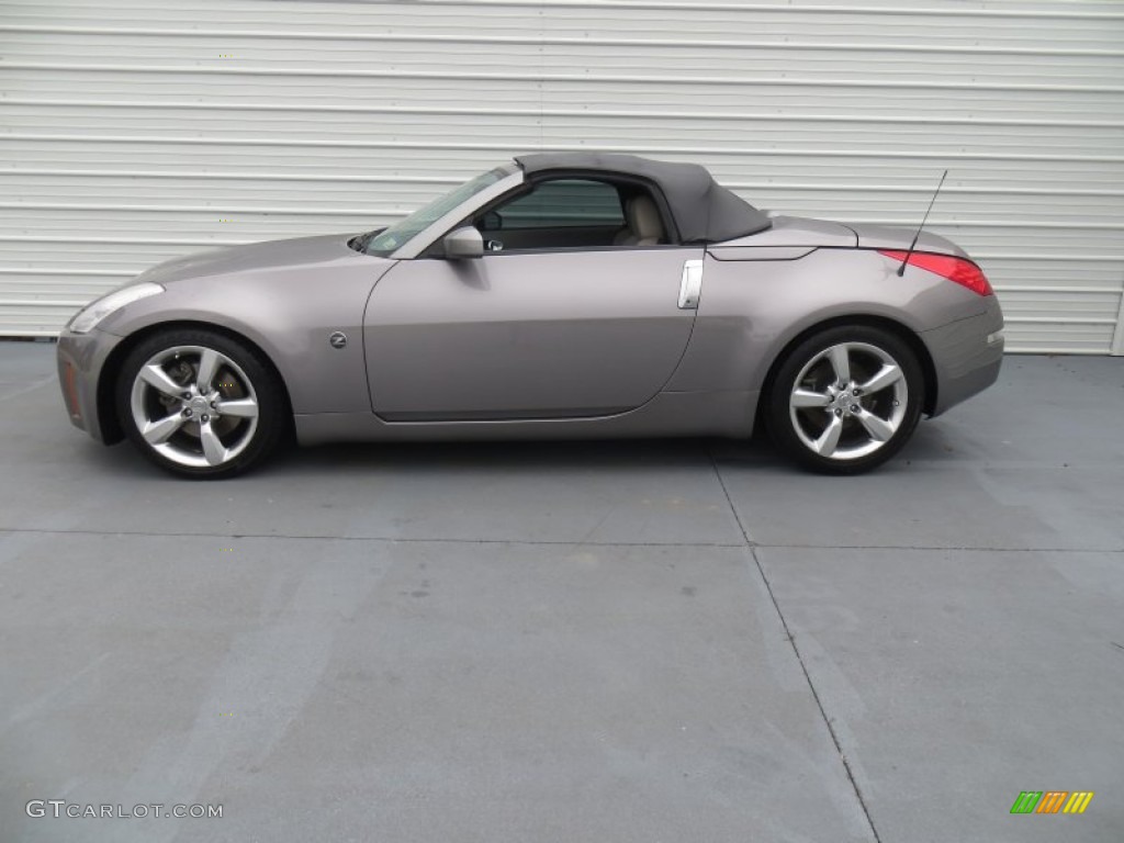2007 350Z Touring Roadster - Carbon Silver Metallic / Carbon photo #6