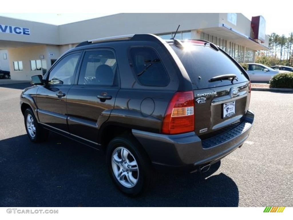 2008 Sportage EX V6 4x4 - Smokey Brown Metallic / Beige photo #10