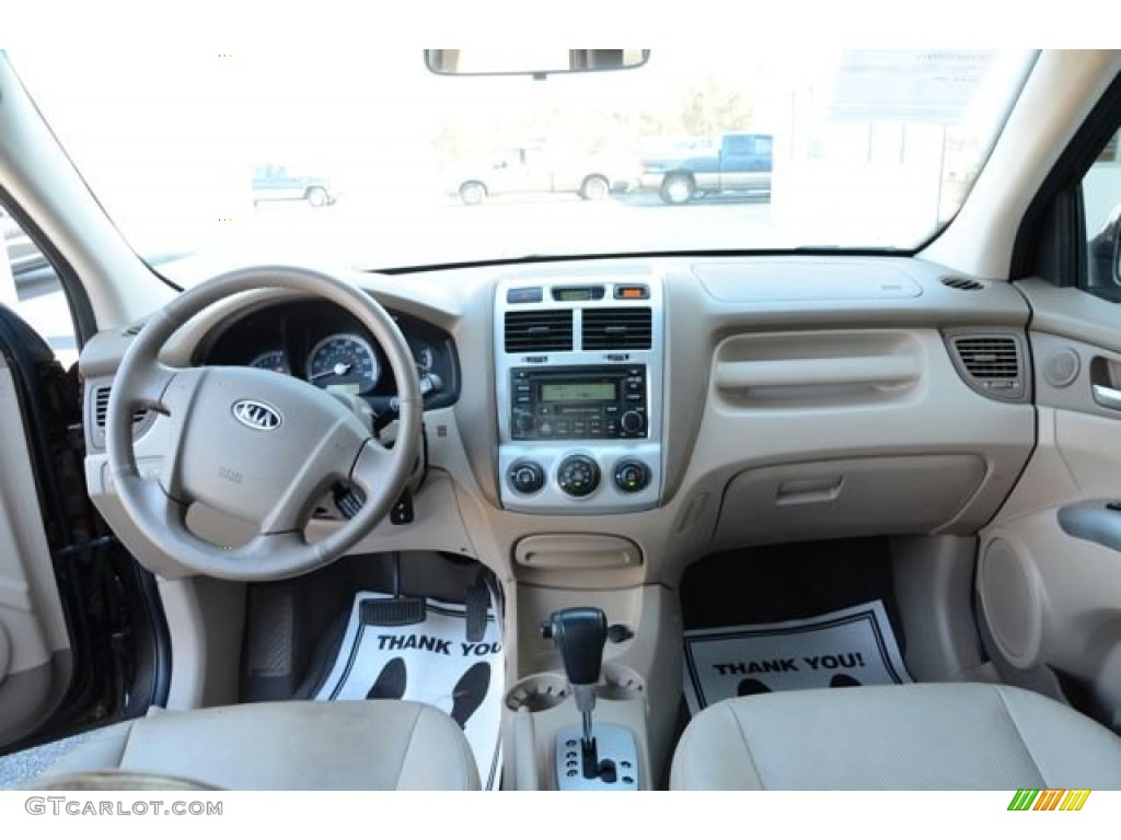 2008 Sportage EX V6 4x4 - Smokey Brown Metallic / Beige photo #15