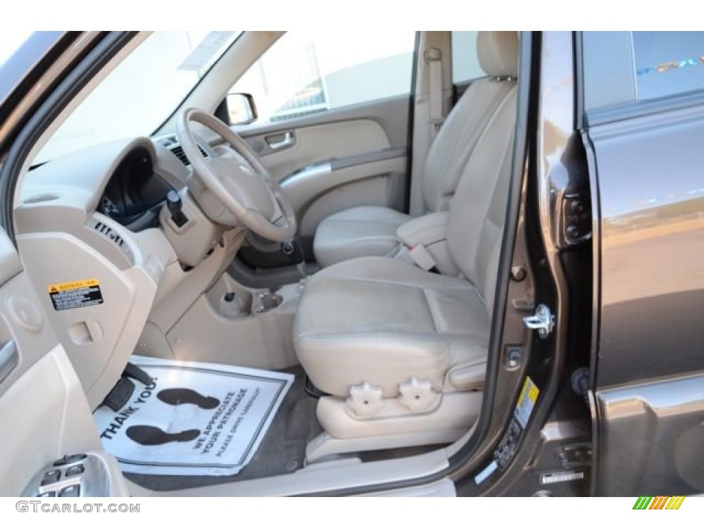2008 Sportage EX V6 4x4 - Smokey Brown Metallic / Beige photo #21