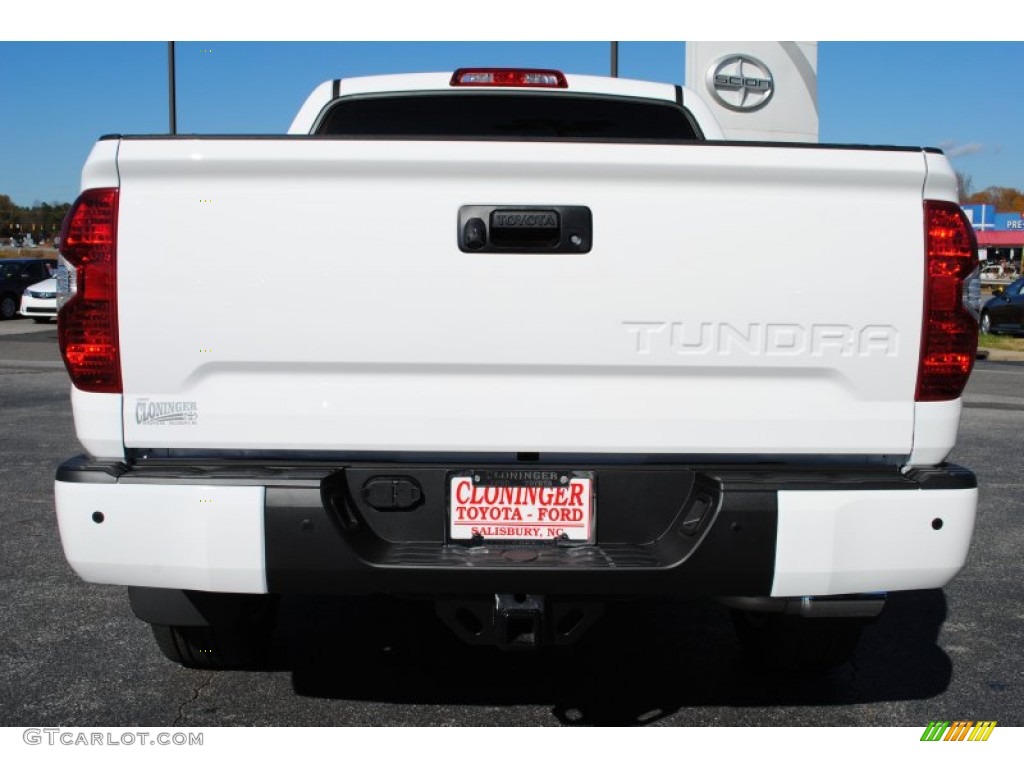2014 Tundra Platinum Crewmax - Super White / Black photo #4