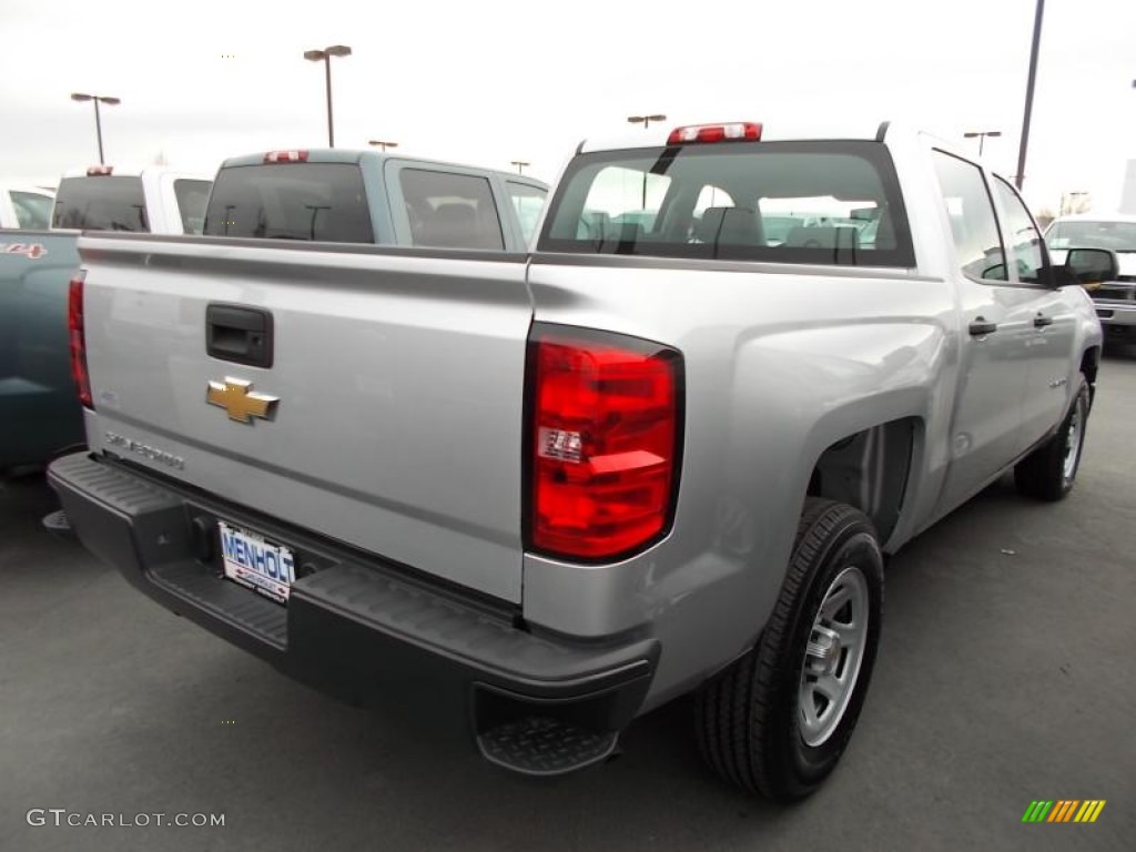 2014 Silverado 1500 WT Crew Cab - Silver Ice Metallic / Jet Black/Dark Ash photo #2