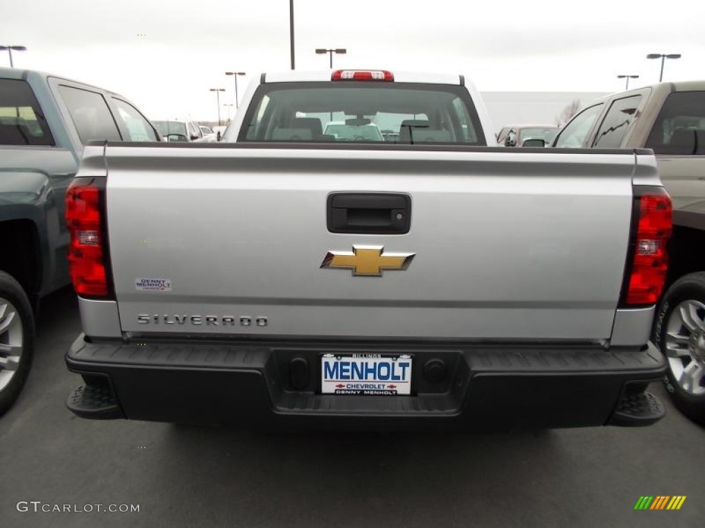 2014 Silverado 1500 WT Crew Cab - Silver Ice Metallic / Jet Black/Dark Ash photo #3