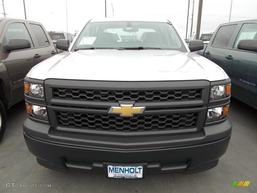2014 Silverado 1500 WT Crew Cab - Silver Ice Metallic / Jet Black/Dark Ash photo #6