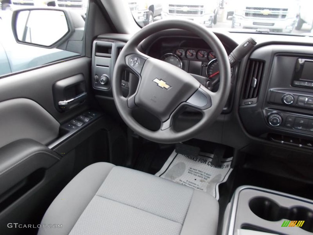 2014 Silverado 1500 WT Crew Cab - Silver Ice Metallic / Jet Black/Dark Ash photo #9