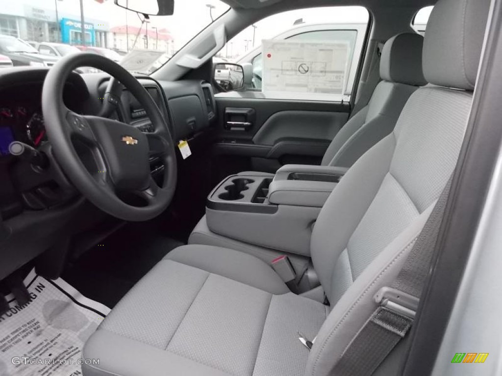 2014 Silverado 1500 WT Crew Cab - Silver Ice Metallic / Jet Black/Dark Ash photo #11