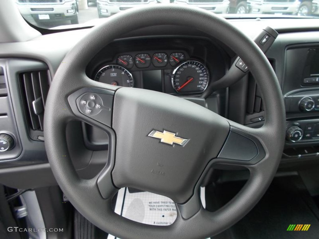 2014 Silverado 1500 WT Crew Cab - Silver Ice Metallic / Jet Black/Dark Ash photo #15
