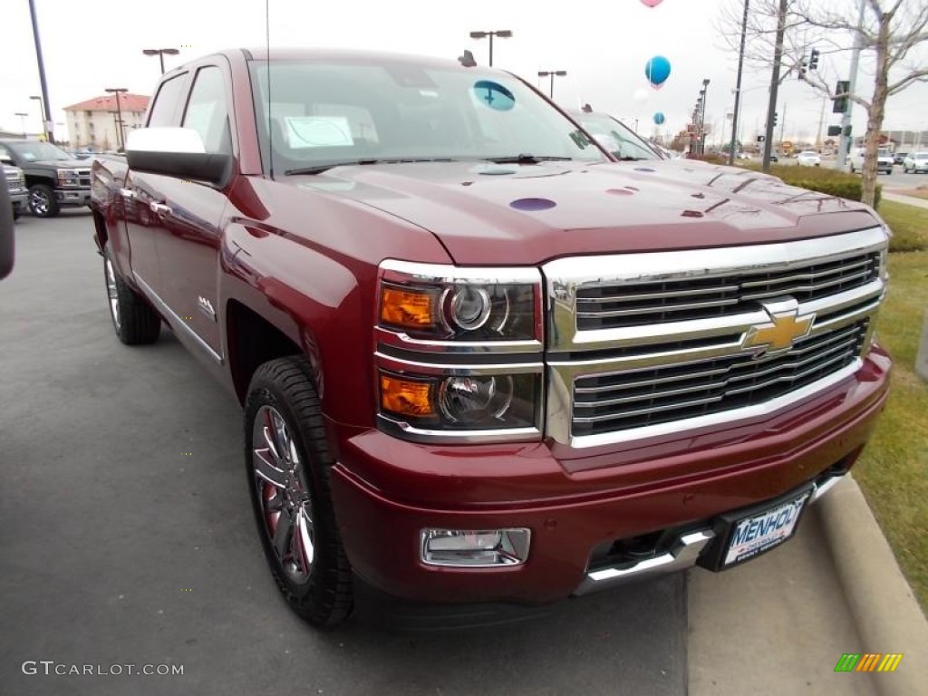 2014 Silverado 1500 High Country Crew Cab 4x4 - Deep Ruby Metallic / High Country Saddle photo #1