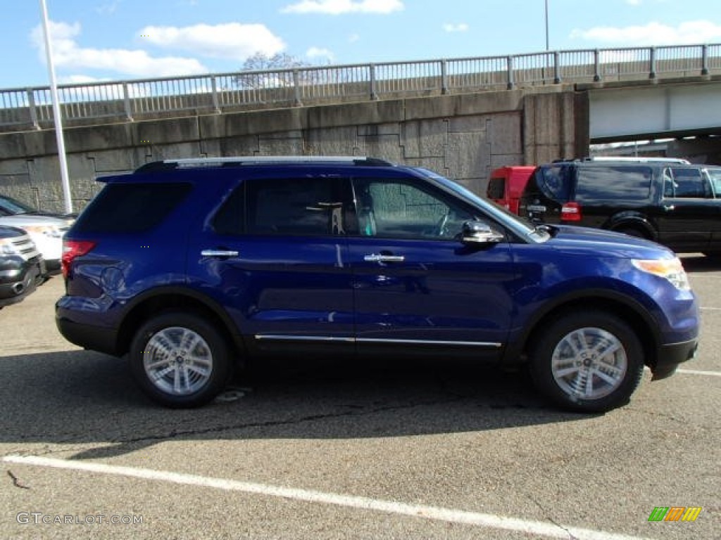 2014 Explorer XLT 4WD - Deep Impact Blue / Medium Light Stone photo #1