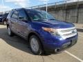 2014 Deep Impact Blue Ford Explorer XLT 4WD  photo #2