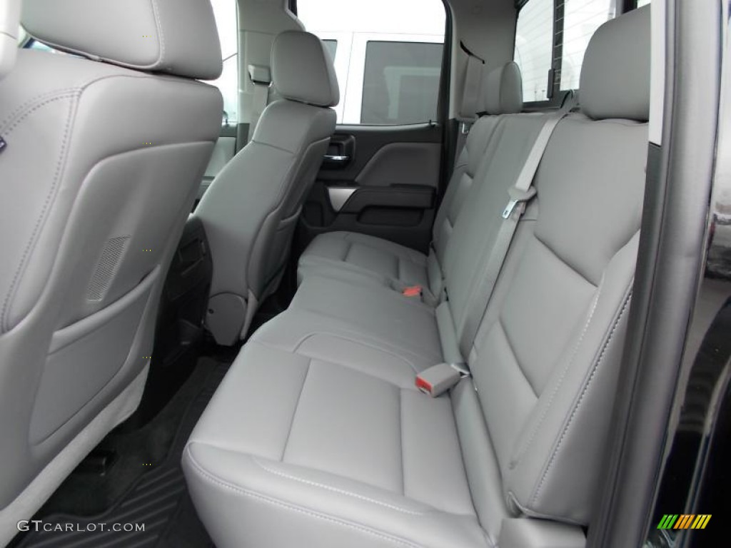 Jet Black/Dark Ash Interior 2014 Chevrolet Silverado 1500 LTZ Double Cab 4x4 Photo #88046921