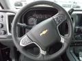 Jet Black/Dark Ash 2014 Chevrolet Silverado 1500 LTZ Double Cab 4x4 Steering Wheel