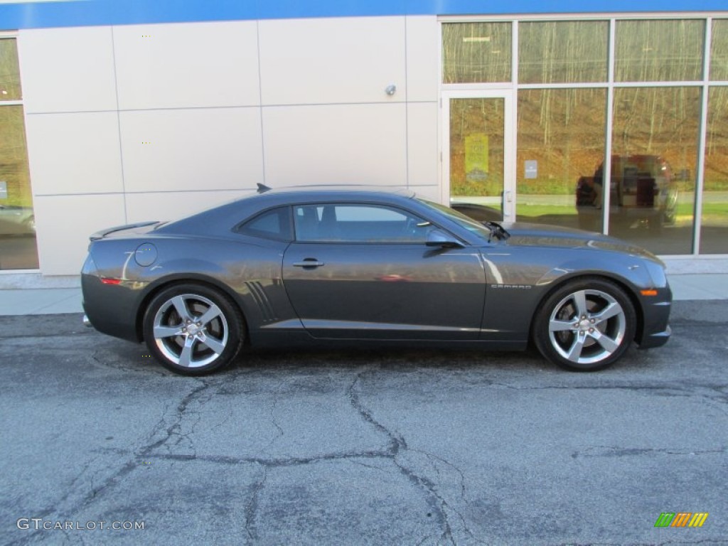 2010 Camaro SS Coupe - Cyber Gray Metallic / Black photo #2