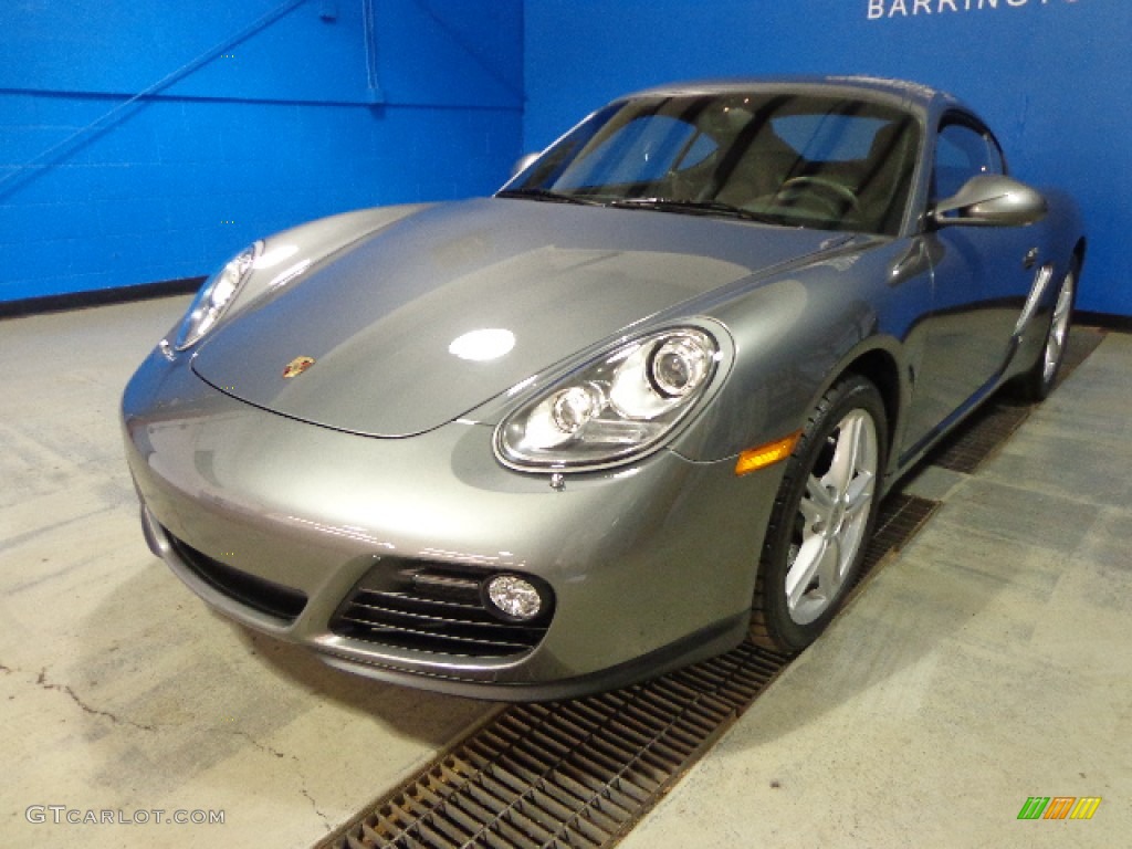 2012 Cayman  - Meteor Grey Metallic / Black photo #1