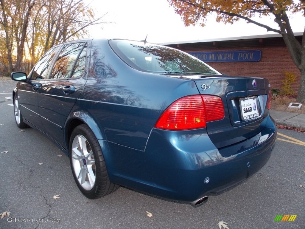2008 9-5 2.3T Sedan - Fusion Blue Metallic / Parchment photo #3