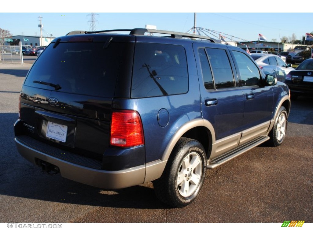 2003 Explorer Eddie Bauer 4x4 - True Blue Metallic / Medium Parchment Beige photo #5