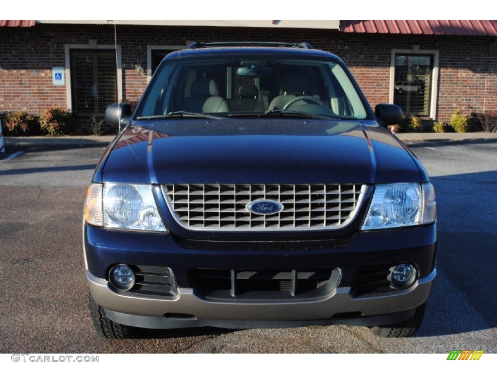 2003 Explorer Eddie Bauer 4x4 - True Blue Metallic / Medium Parchment Beige photo #8