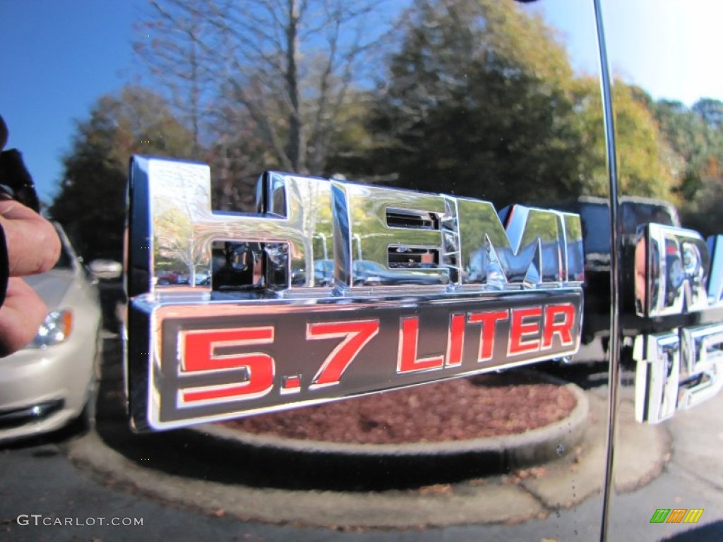 2014 1500 Big Horn Quad Cab 4x4 - Black / Black/Diesel Gray photo #6