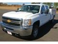 Summit White - Silverado 2500HD WT Crew Cab Utlity Truck Photo No. 2