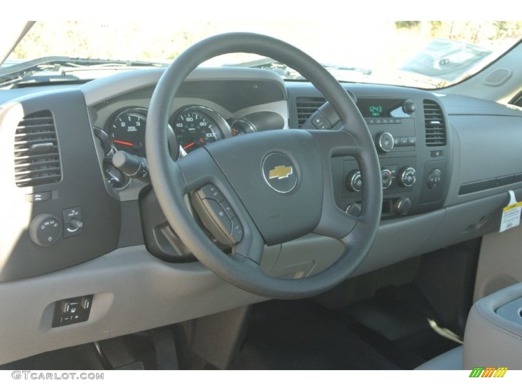 2014 Chevrolet Silverado 3500HD WT Crew Cab Utility Truck Dark Titanium Dashboard Photo #88051583