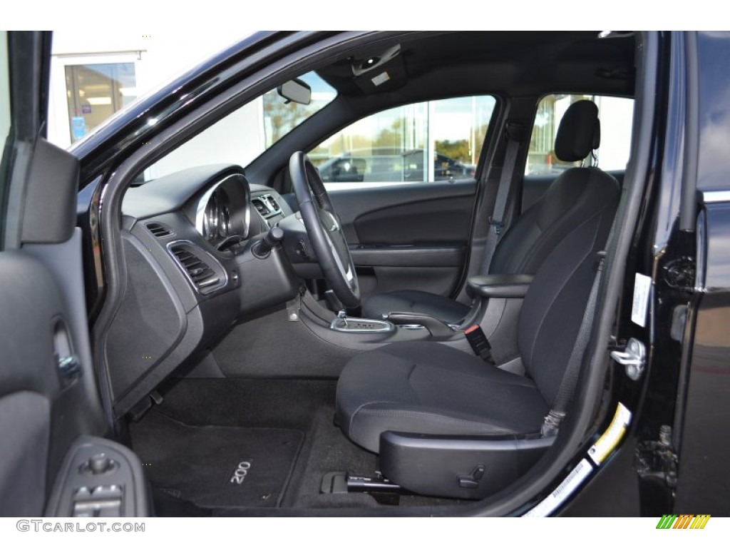 Black Interior 2013 Chrysler 200 Touring Sedan Photo #88052795
