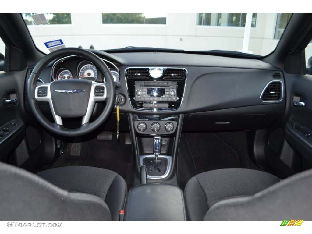2013 Chrysler 200 Touring Sedan Black Dashboard Photo #88052882