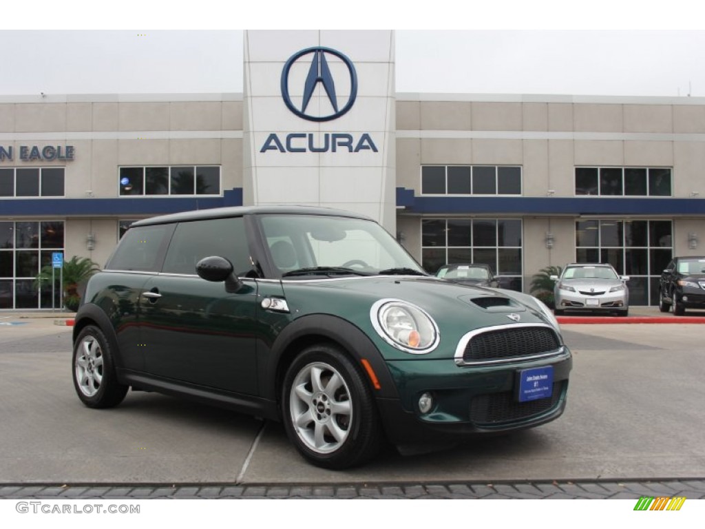 2010 Cooper S Hardtop - British Racing Green Metallic / Grey/Carbon Black photo #1