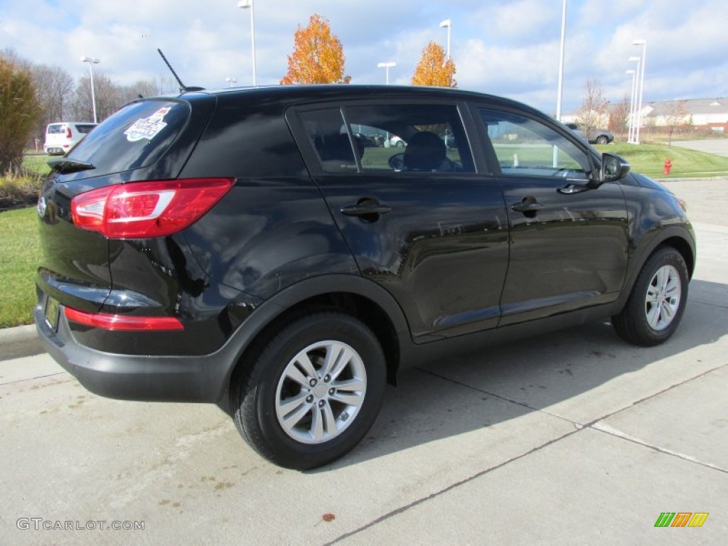 2011 Sportage LX - Black Cherry / Black photo #3