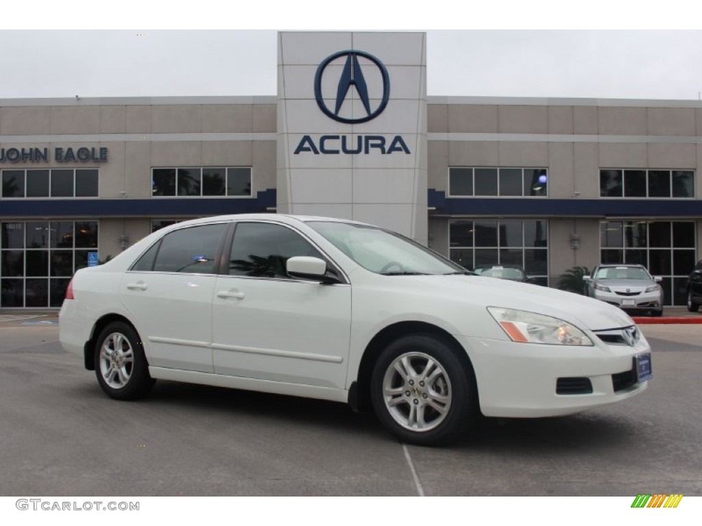 2006 Accord EX-L Sedan - Taffeta White / Ivory photo #1
