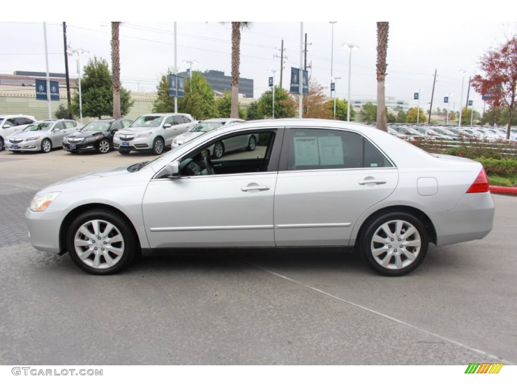 2006 Accord LX V6 Sedan - Alabaster Silver Metallic / Gray photo #5