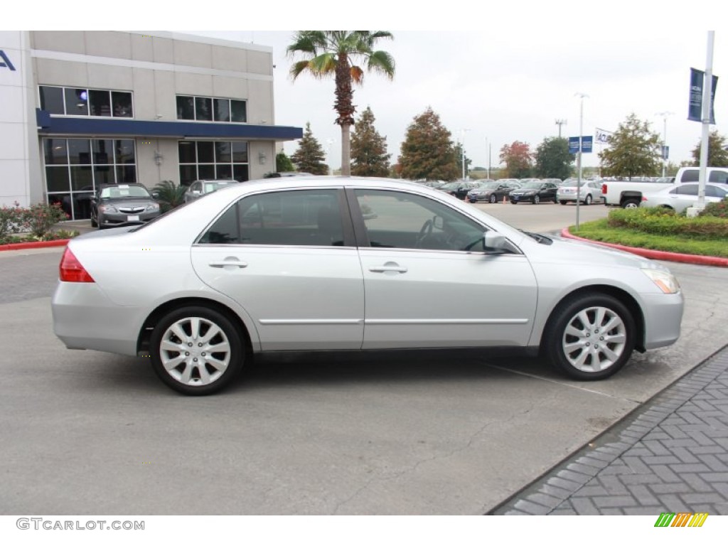 2006 Accord LX V6 Sedan - Alabaster Silver Metallic / Gray photo #6