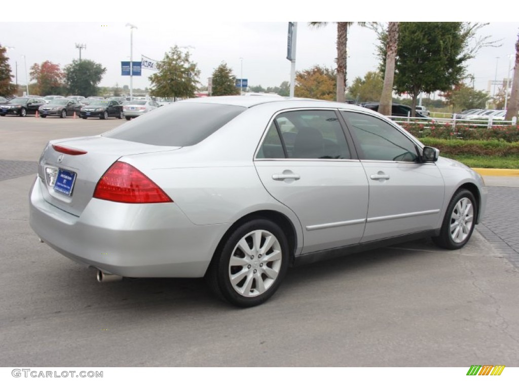 2006 Accord LX V6 Sedan - Alabaster Silver Metallic / Gray photo #8