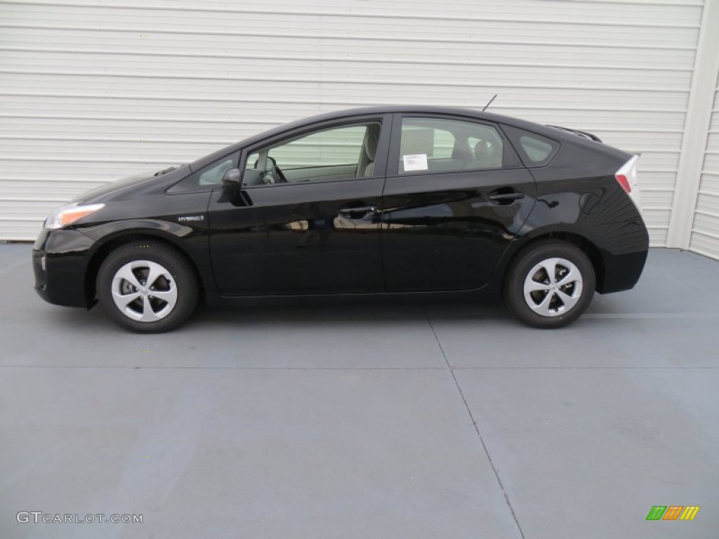 2013 Prius Two Hybrid - Black / Misty Gray photo #6