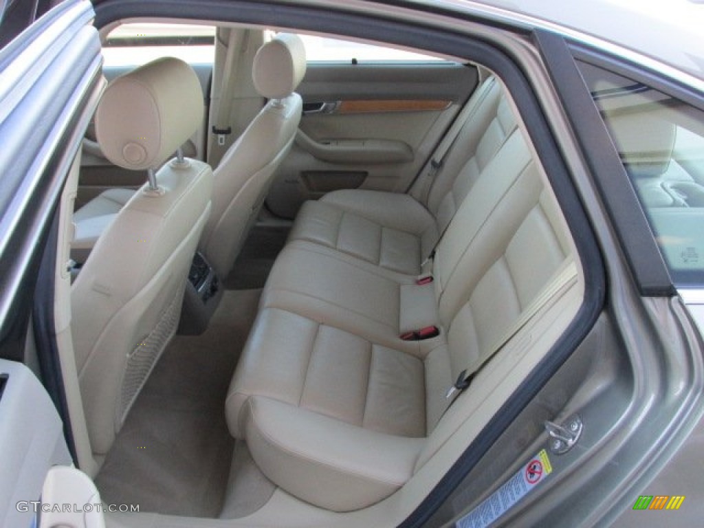 2005 Audi A6 3.2 quattro Sedan Rear Seat Photo #88056974