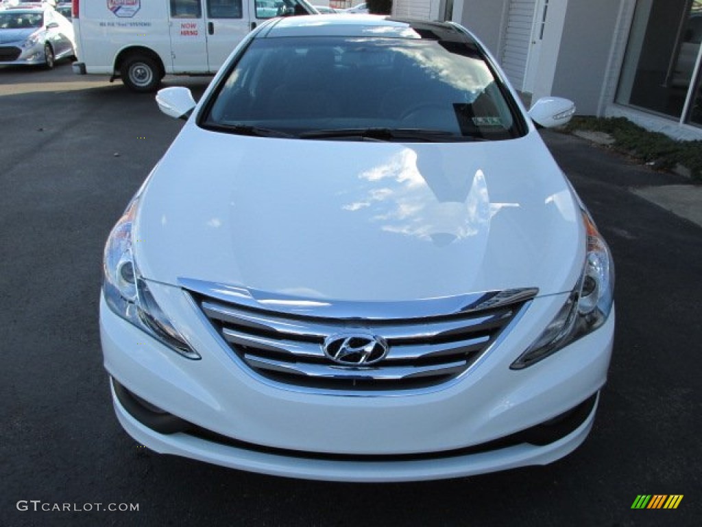 2014 Sonata Limited - Pearl White / Black photo #4