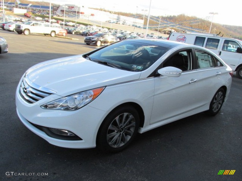 2014 Sonata Limited - Pearl White / Black photo #5