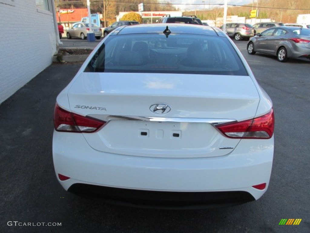 2014 Sonata Limited - Pearl White / Black photo #6