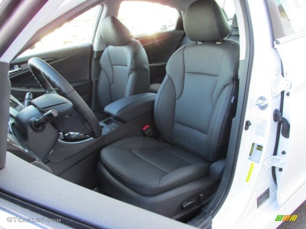 2014 Sonata Limited - Pearl White / Black photo #11