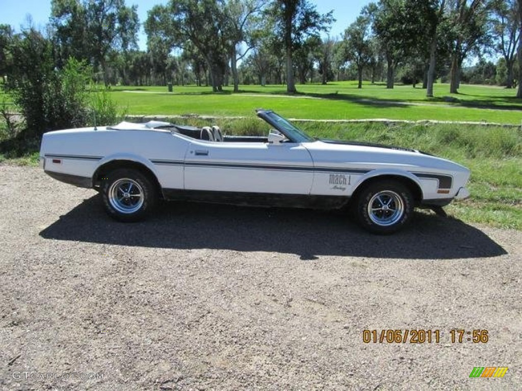 1972 Mustang Mach 1 Convertible - White / Black photo #2