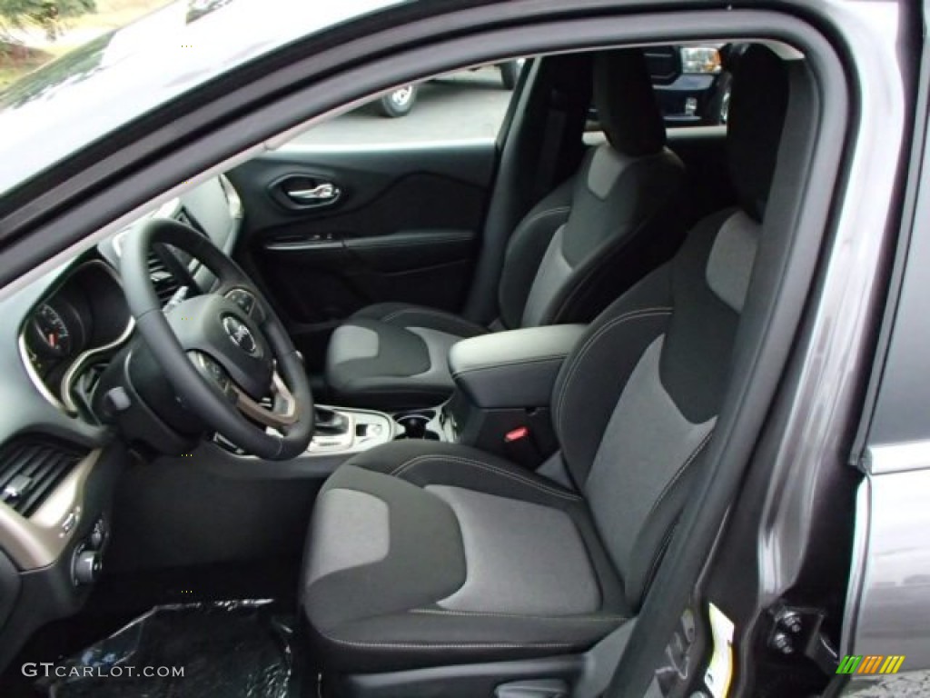 Iceland - Black/Iceland Gray Interior 2014 Jeep Cherokee Latitude Photo #88060024
